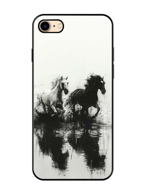 iPhone 7 Black & White Horse