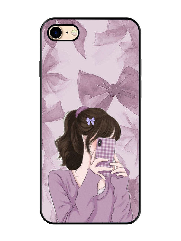iPhone 7 Pinky Girl taking selfie