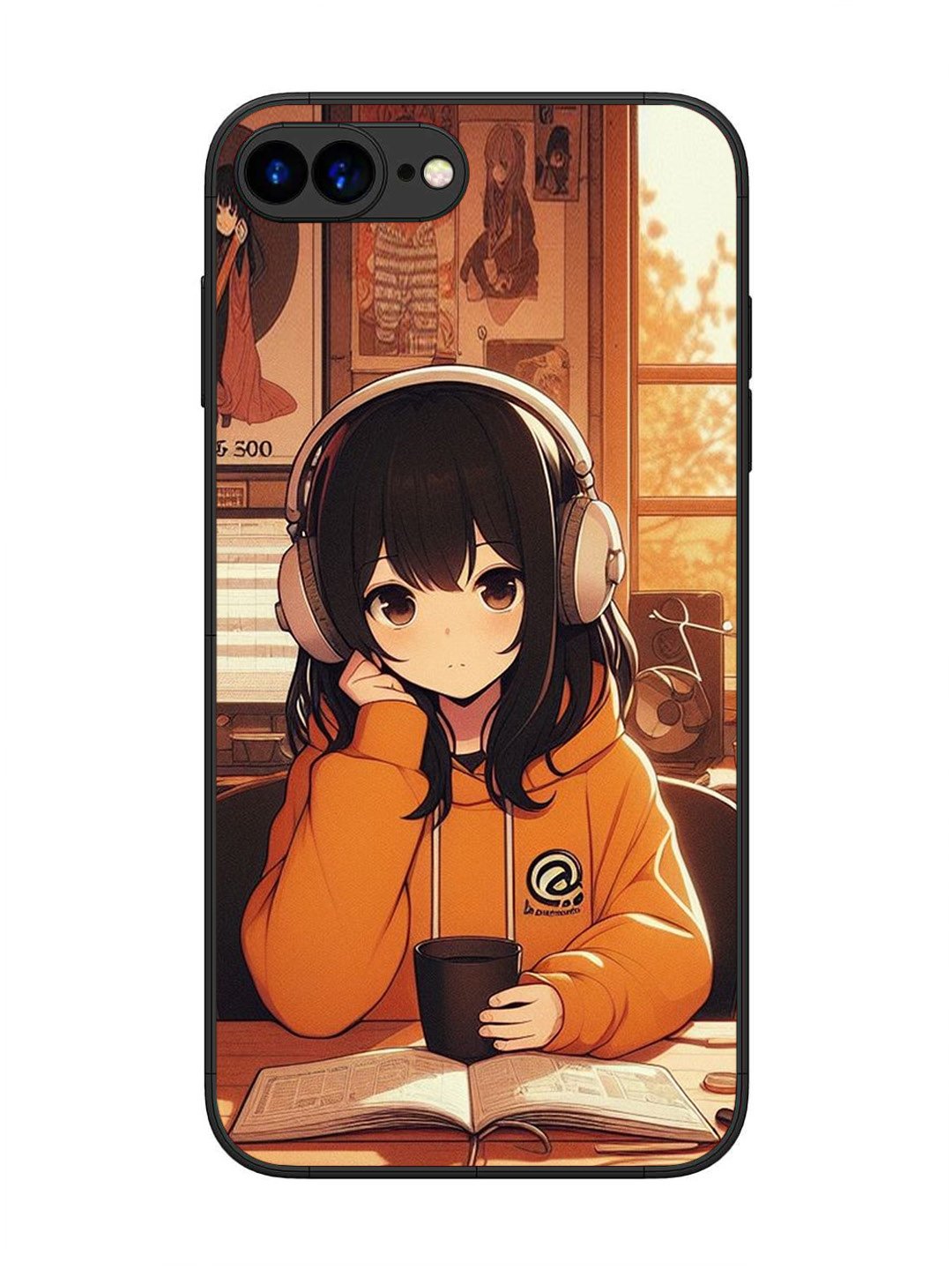 iPhone 7 Plus Cute Girl listening Music