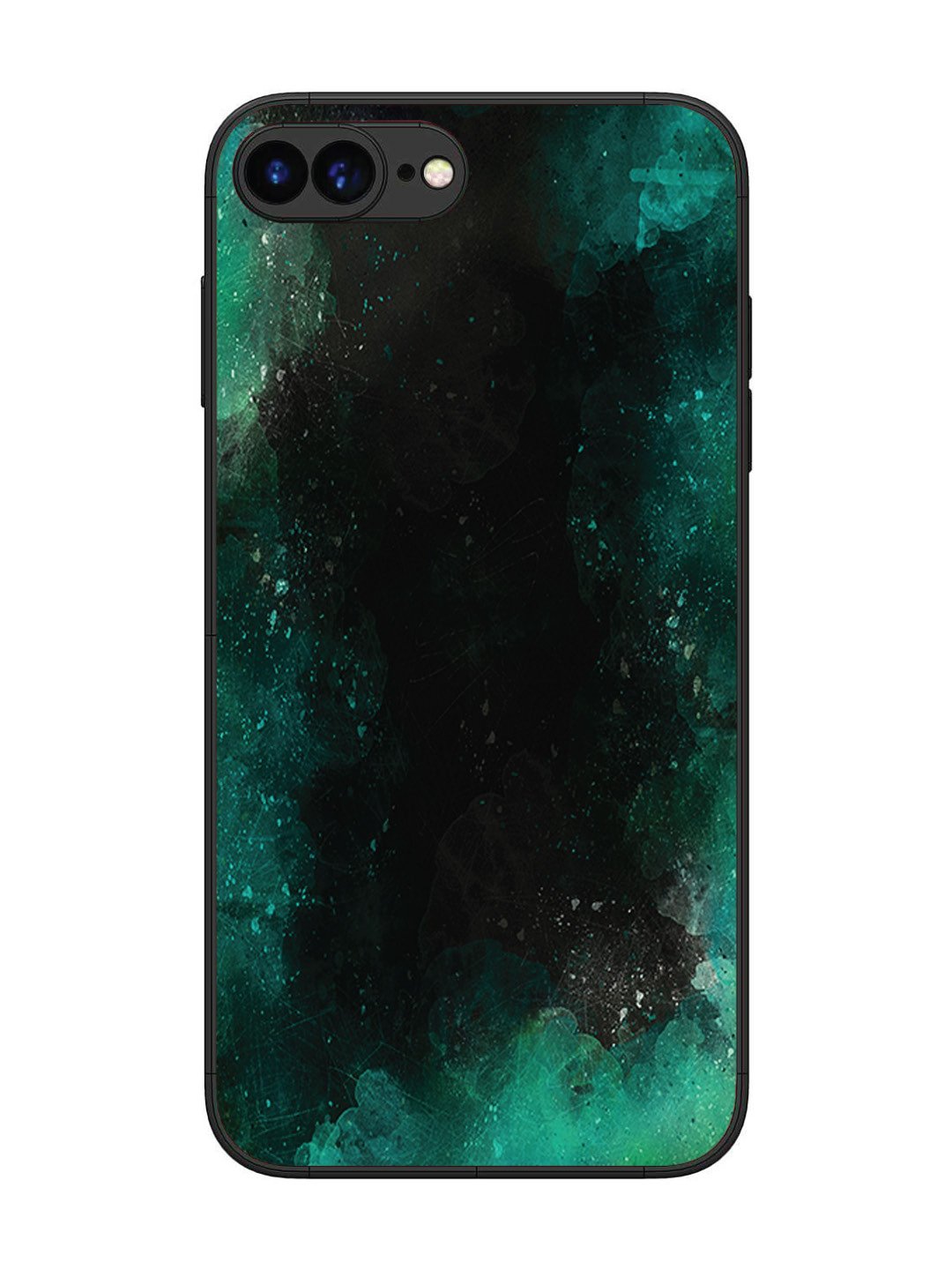 iPhone 8 Plus Dark Black And Green Forest