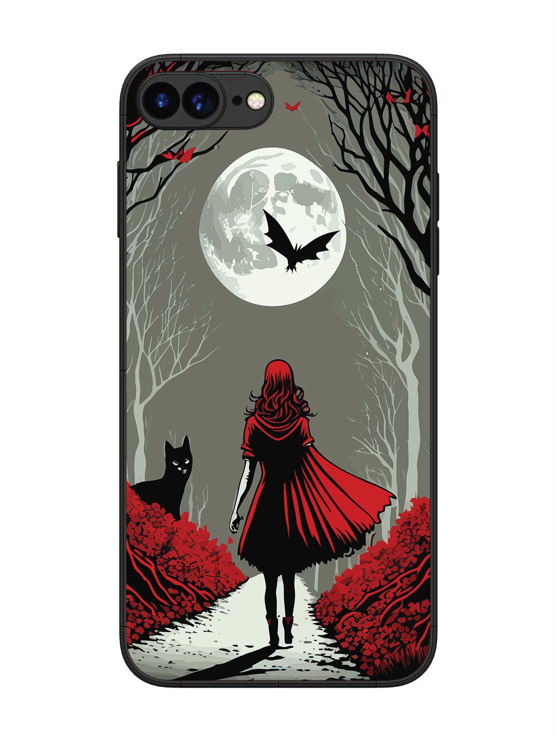 iPhone 8 Plus Scarlet Girl in Red Forest