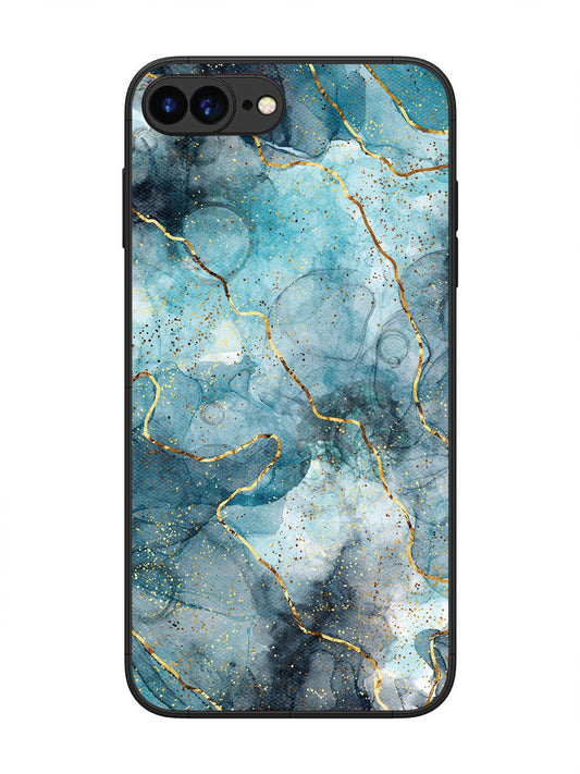 iPhone 8 Plus Oceanic Golden Strip Marble