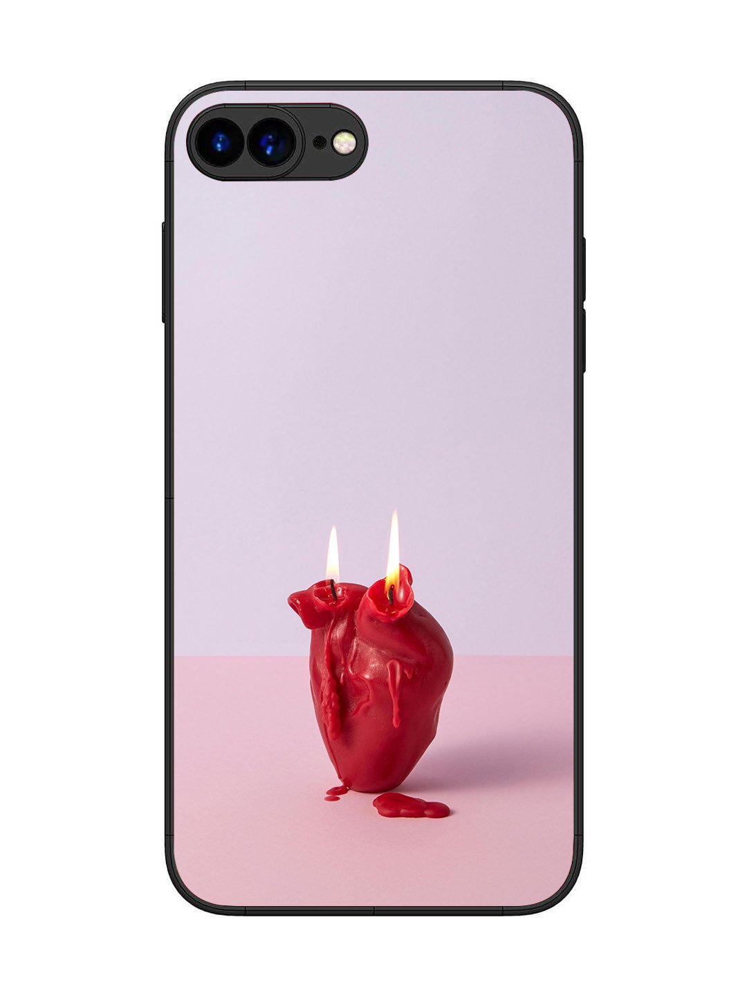iPhone 8 Plus A Lighted Heart Candle