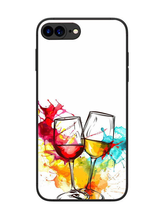 iPhone 8 Plus Colorful wine glasses