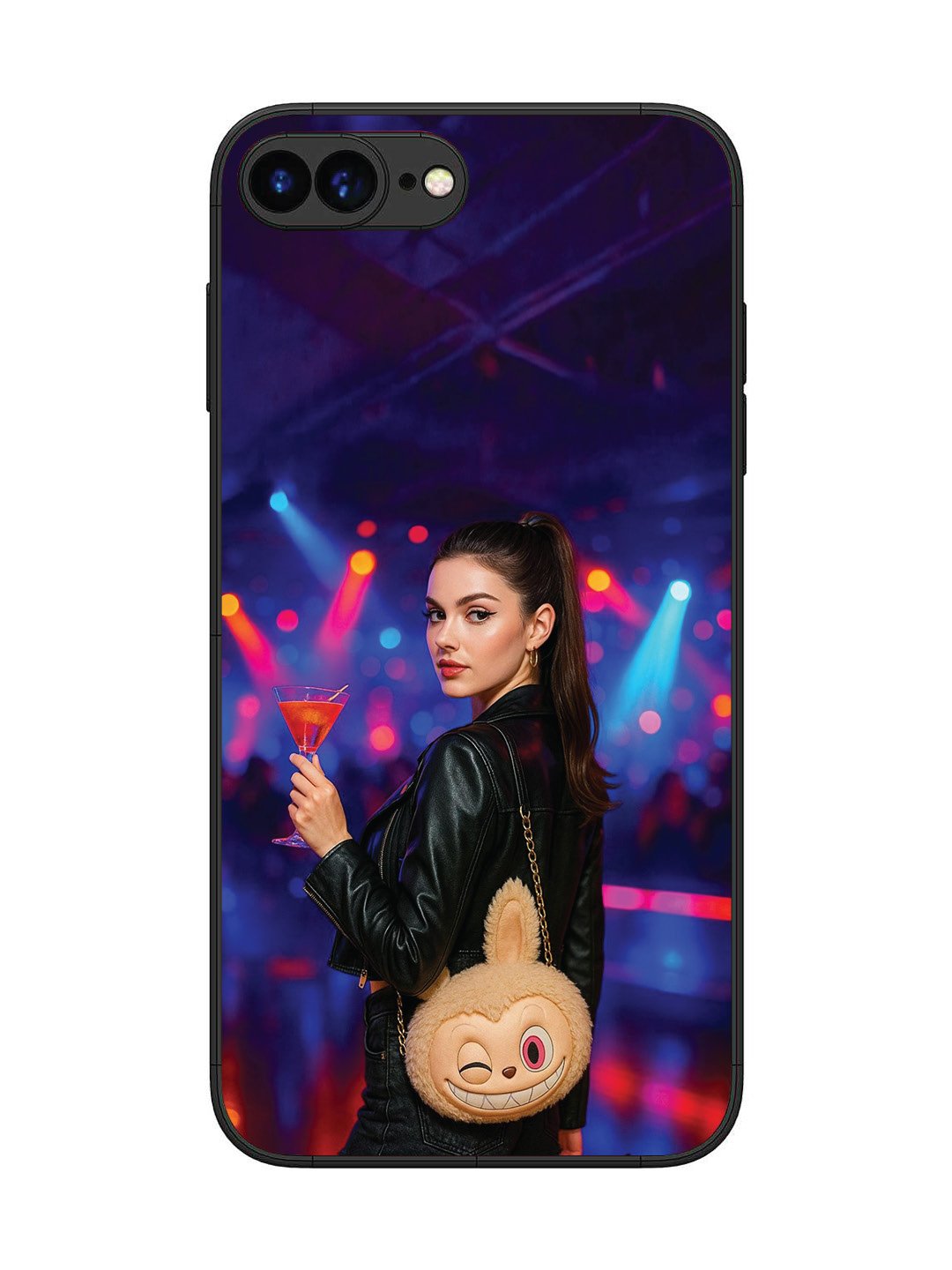 iPhone 8 Plus Girl with Labubu Purs