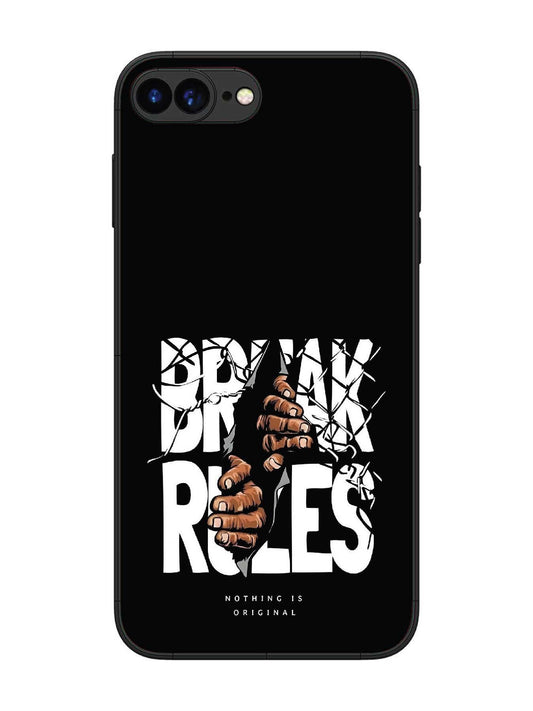 iPhone 7 Plus Break Rules Gritty Typography Art