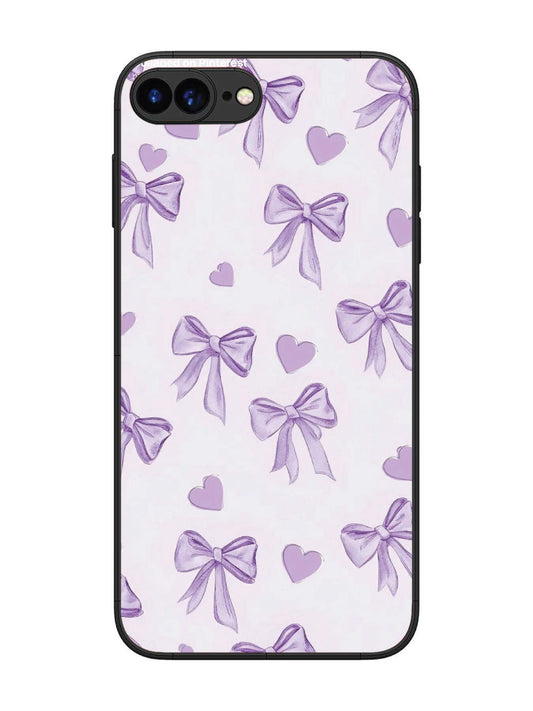 iPhone 7 Plus Bow Tie, Purple Hair Band