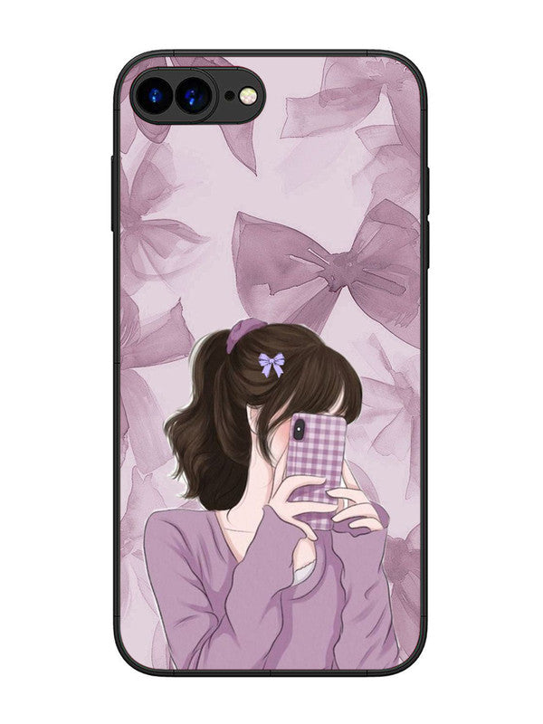 iPhone 7 Plus Pinky Girl taking selfie