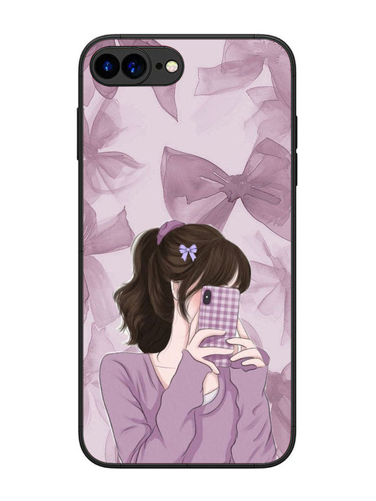 iPhone 7 Plus Pinky Girl taking selfie