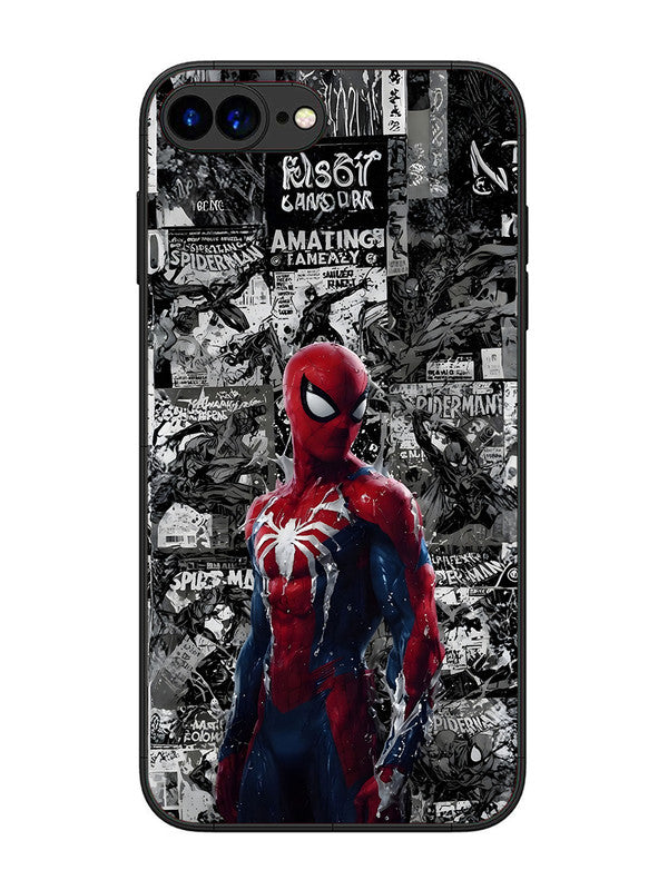 iPhone 7 Plus Spiderman Highlighted on News Paper