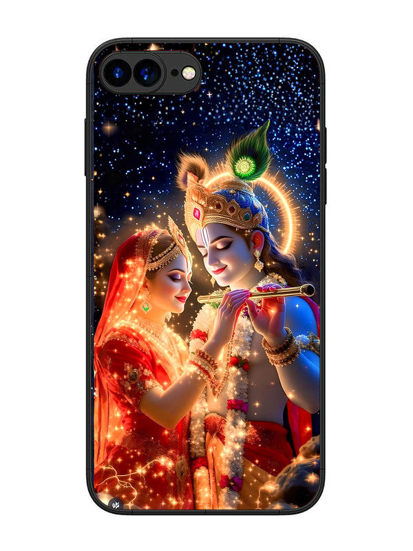 iPhone 7 Plus | 2D Metal | Radha Krishna posing with flute | IP-7Pl-462