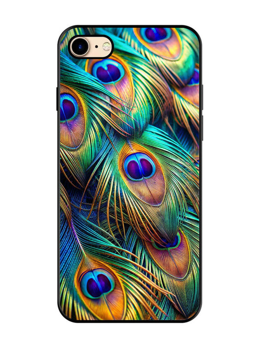 iPhone 8 peacock feather