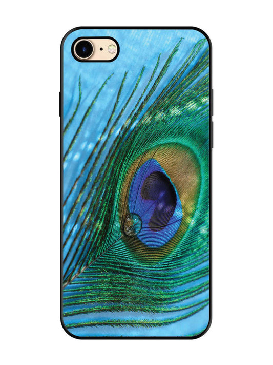 iPhone 8 A drop on Peacock Feather