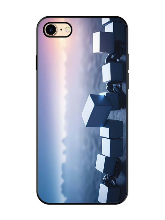 iPhone 8 Minimalist Blockchain Cube Chain
