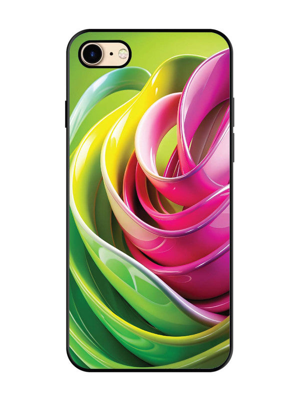 iPhone 8 Vibrant Swirl Glossy Ribbon Art