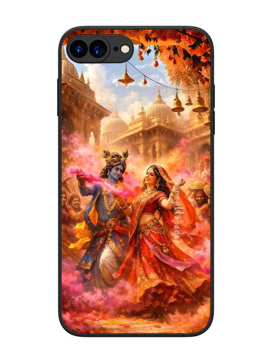 iPhone 8 Plus Radha Krishna Playing Holi