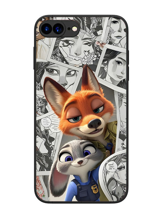 iPhone 8 Plus Cute Nick wilde and judy hopps