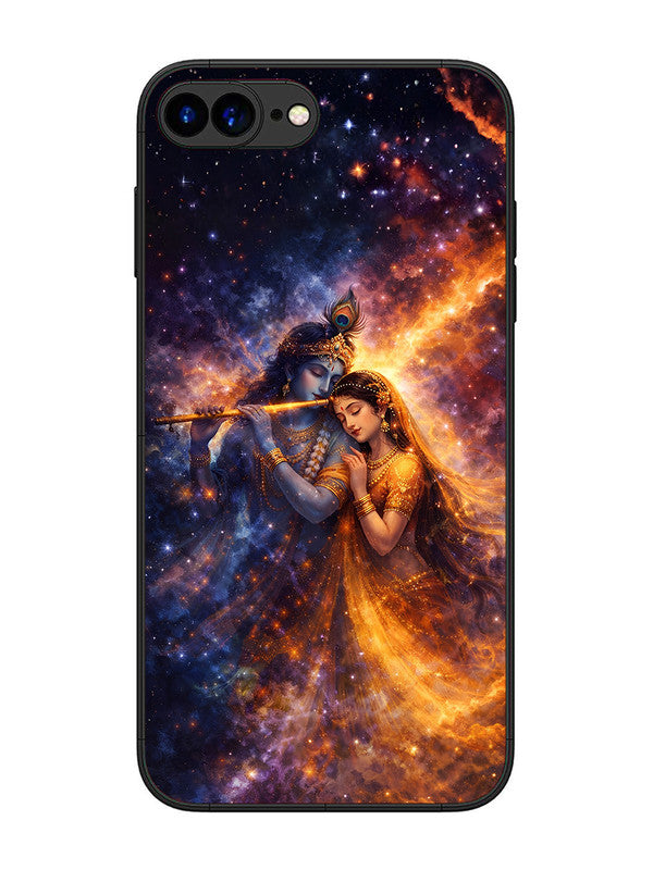 iPhone 8 Plus | 2D Metal | Radha Krishna Dancing on Flute | IP-8Pl-456