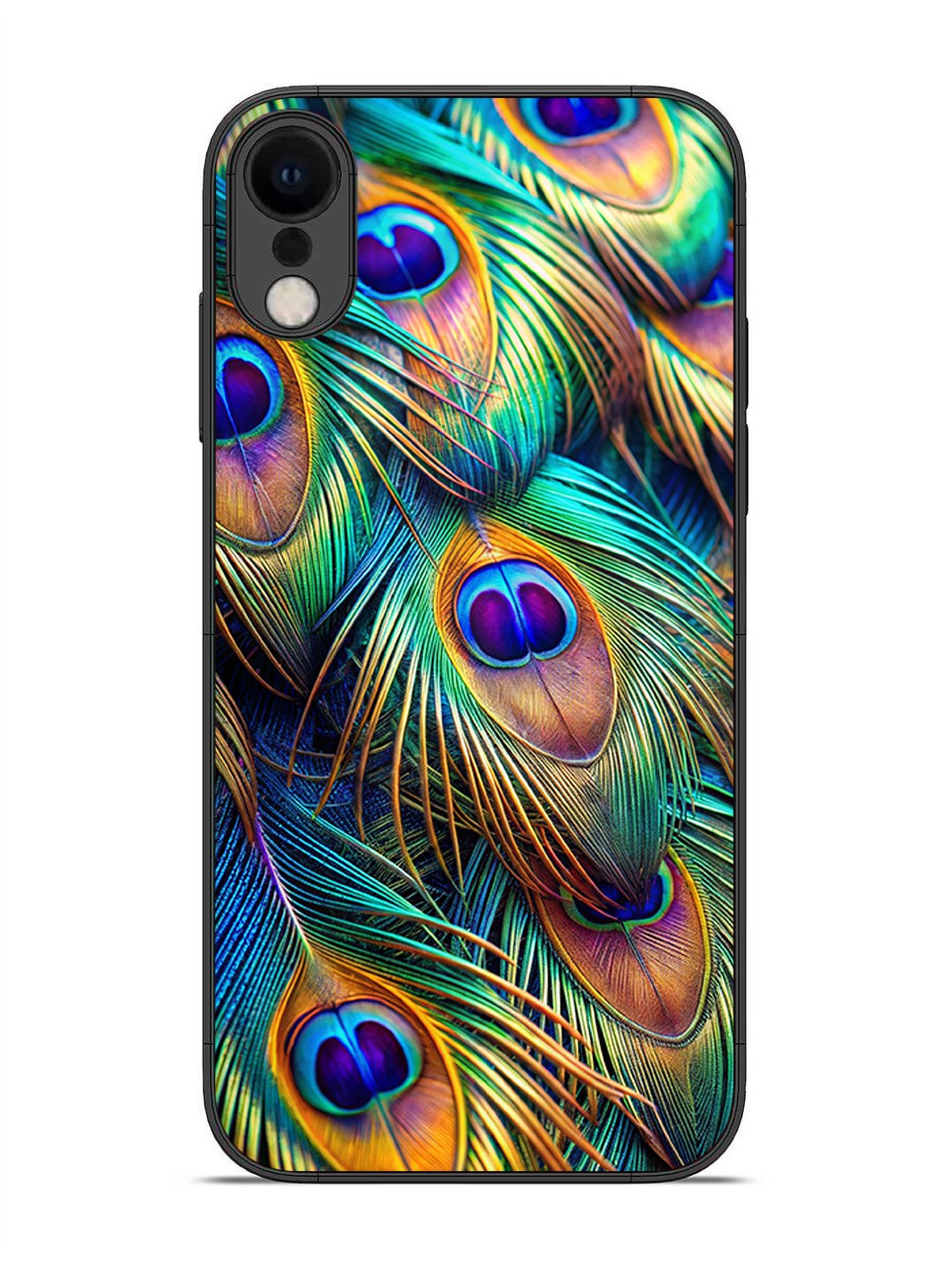 iPhone XR peacock feather