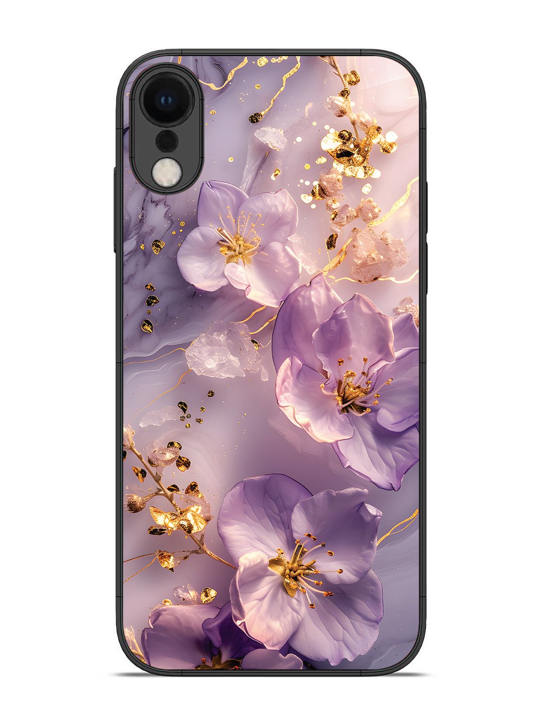 iPhone XR Orchid with Golden Safron