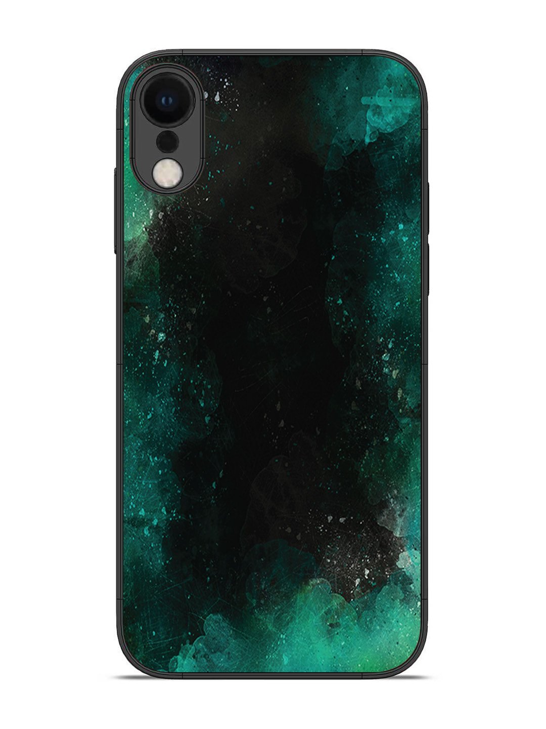 iPhone XR Dark Black And Green Forest