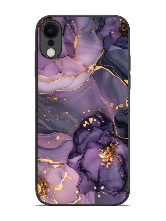 iPhone X Royal Orchid Theme Marble
