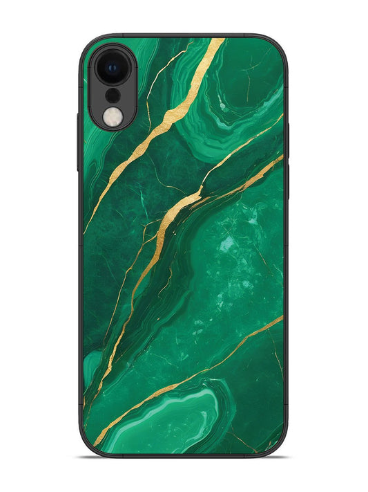 iPhone XR Citrus Green Marble