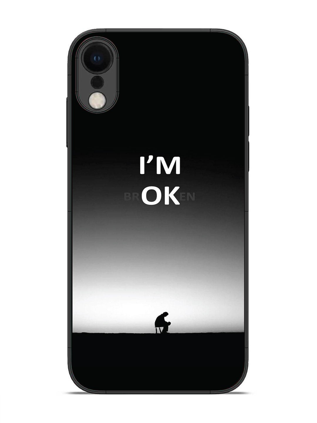 iPhone X I'm Broken A man on Chair Alone
