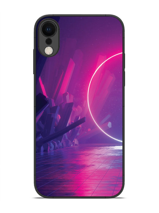 iPhone XR abstract with Neon Light