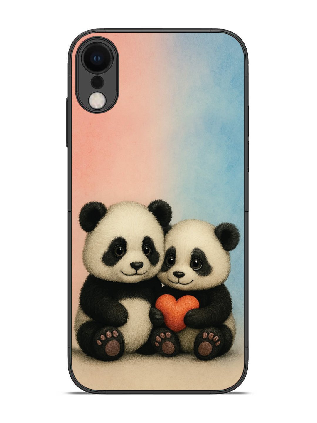 iPhone X Cute Baby Pandas
