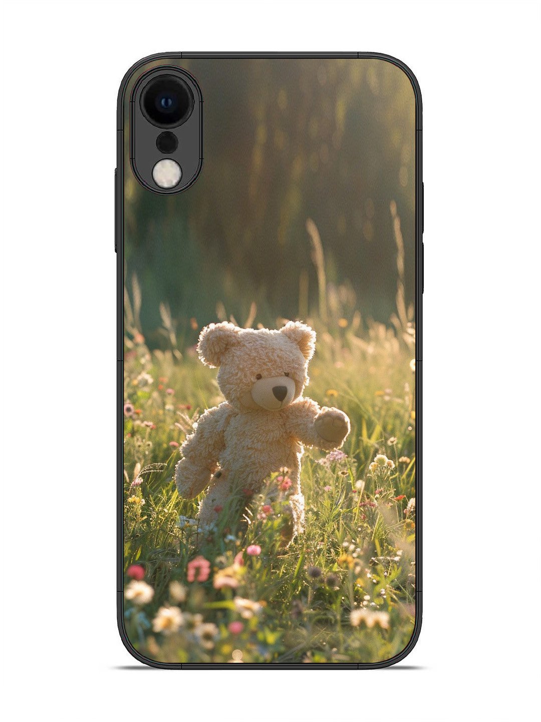 iPhone X Teddy Bear Outdoors