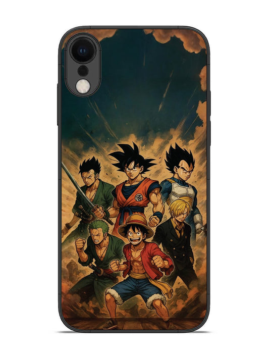 iPhone X OnePiece n Dragon Ball Z in one team