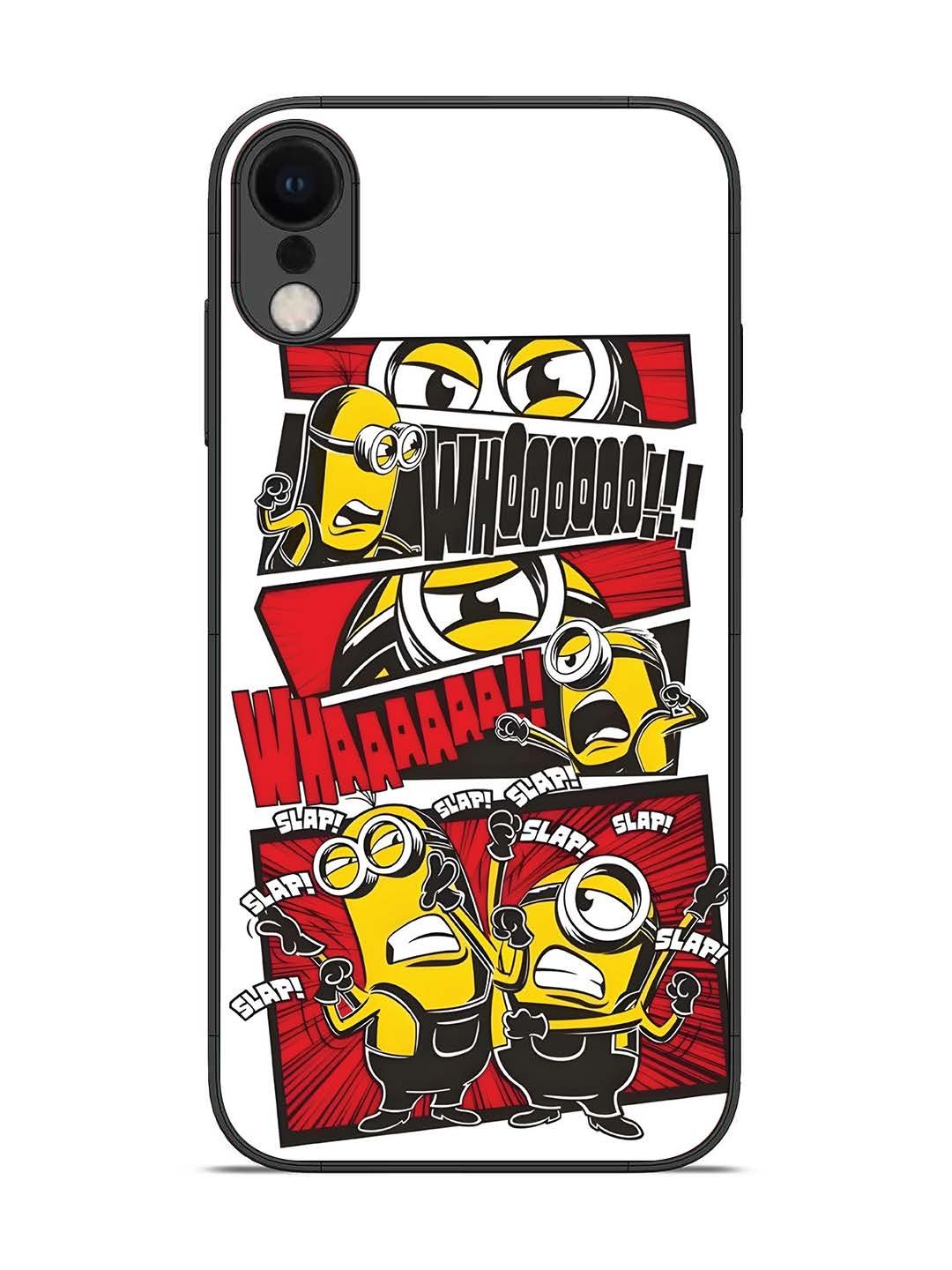 iPhone XR Minions Comic Panel Action