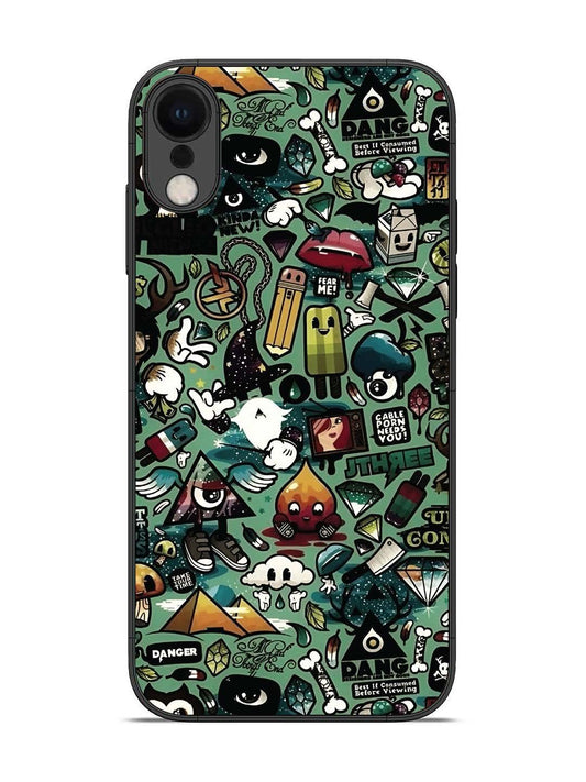 iPhone XR Pop Art Doodle Graffiti Collage