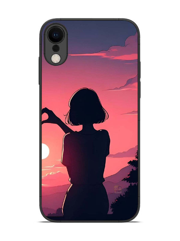 iPhone XR Love Heart with Hand Girl
