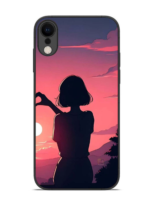 iPhone XR Love Heart with Hand Girl