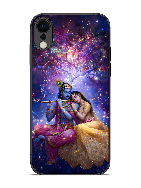 iPhone XR | 2D Metal | Radha Krishna Enjoying Flute | IP-XR-459