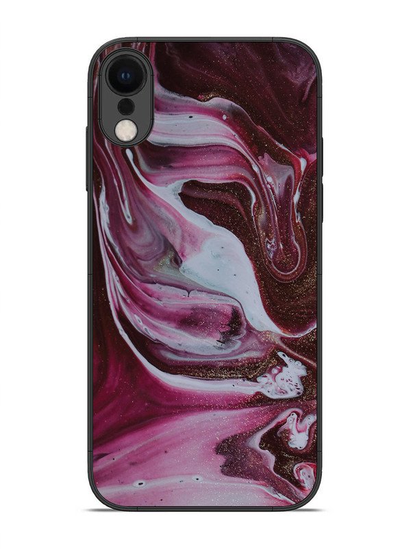 iPhone xr Pink And Golden Marble