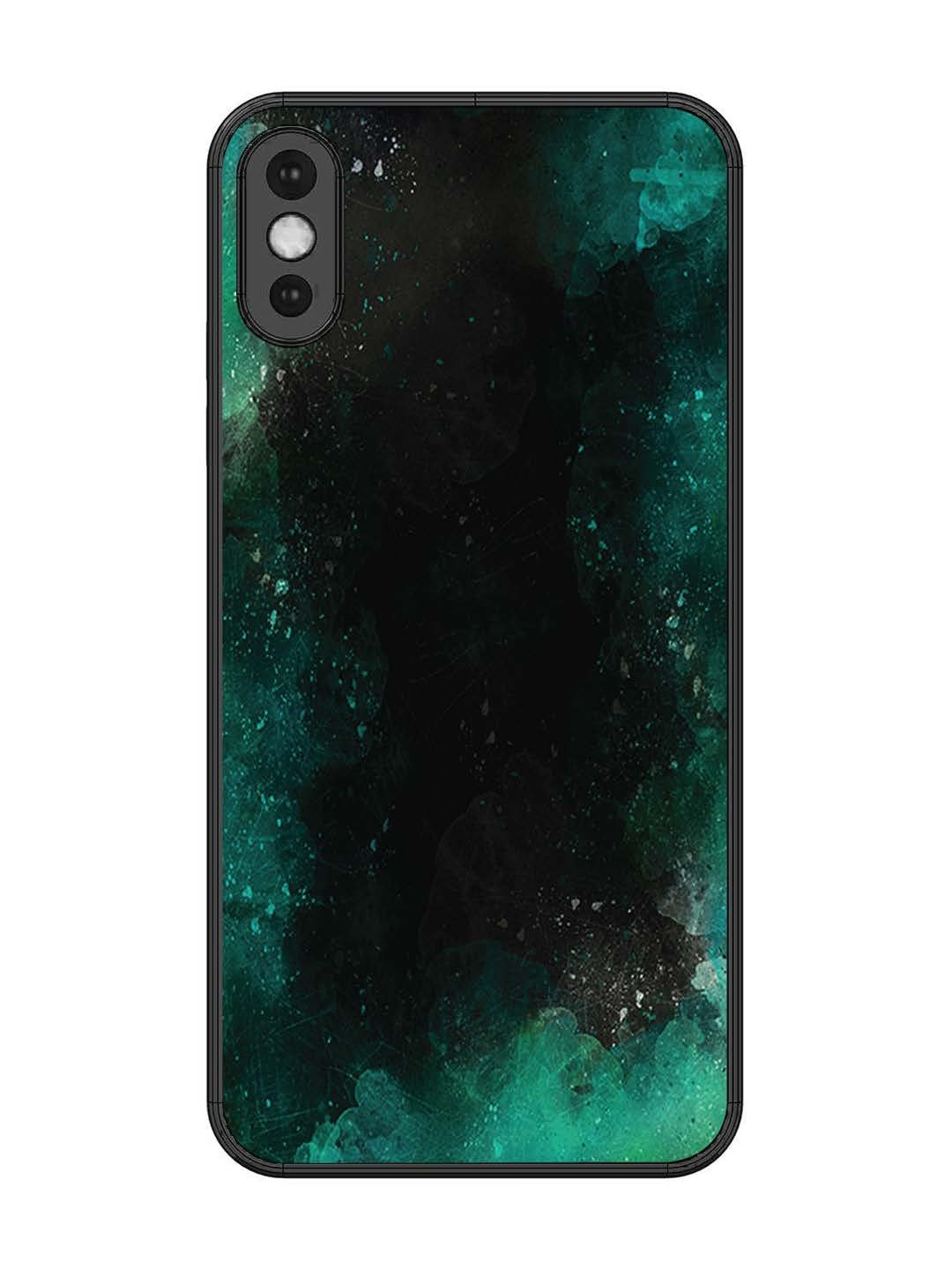 iPhone XS Max Dark Black And Green Forest