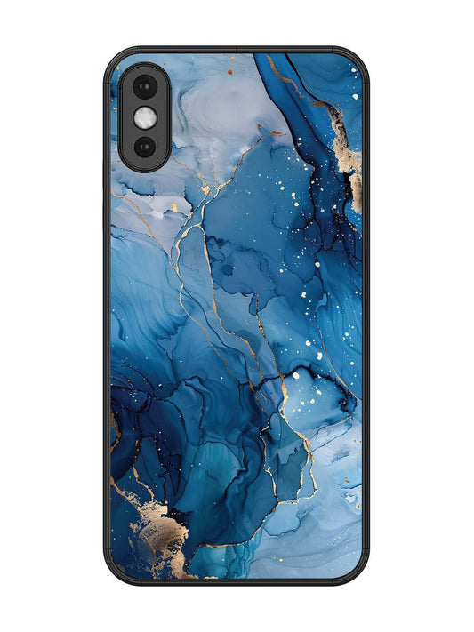 iPhone XS Max Oceanic Pattern with Golden Sprinkles