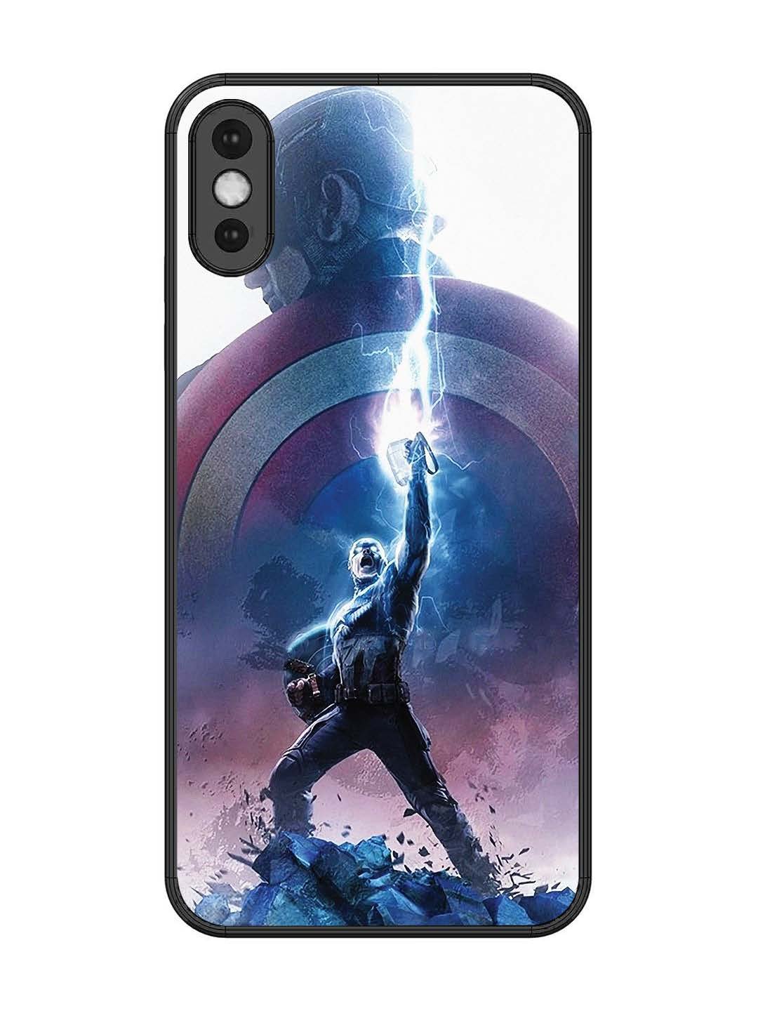 iPhone XS Max captain-america-thor-hammer-lightning