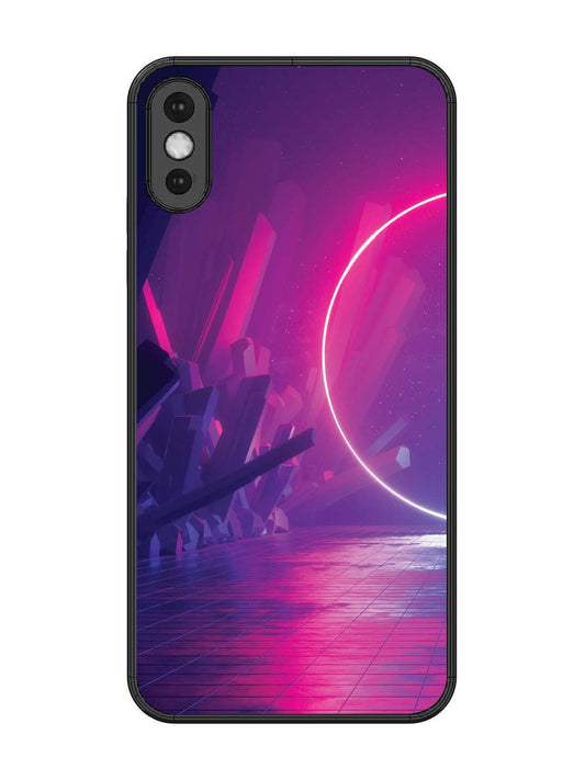 iPhone XS Max abstract with Neon Light