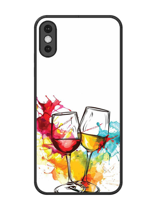 iPhone XS Max Colorful wine glasses