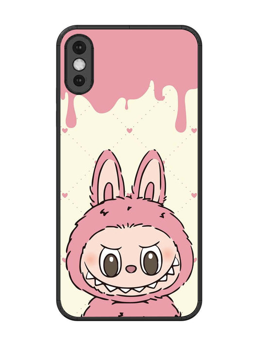 iPhone XS Max Labubu Closeup Pink