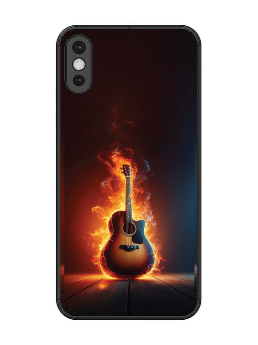 iPhone XS Max Fire Acoustic Guitar Stage Passion