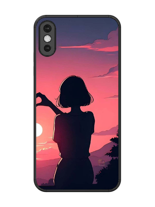 iPhone XS Max Love Heart with Hand Girl