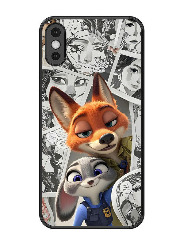 iPhone XS Max Cute Nick wilde and judy hopps