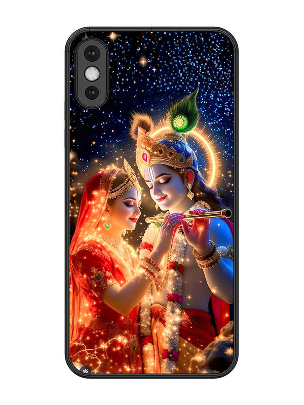 iPhone XS Max | 2D Metal | Radha Krishna posing with flute | IP-XSM-462