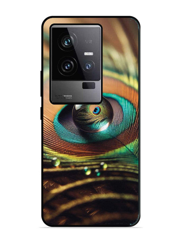 iQoo 11 5G Water Drop On Peacock Feather