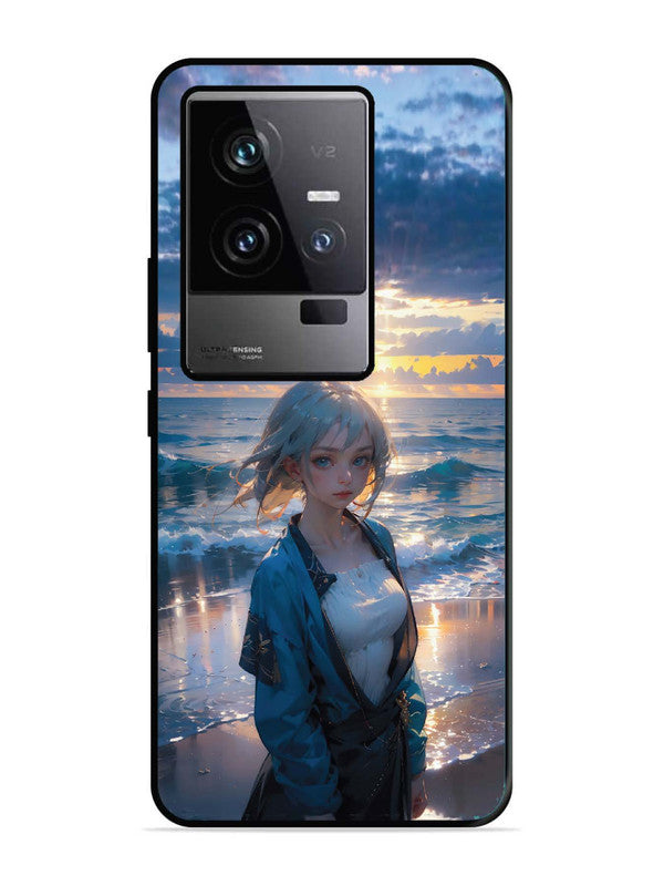 iQoo 11 5G Anime Girl Beach Ocean Waves
